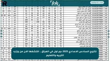 نتائج السادس الإعدادي 2025 دور أول في العراق.. اكتشفها الآن من وزارة التربية والتعليم